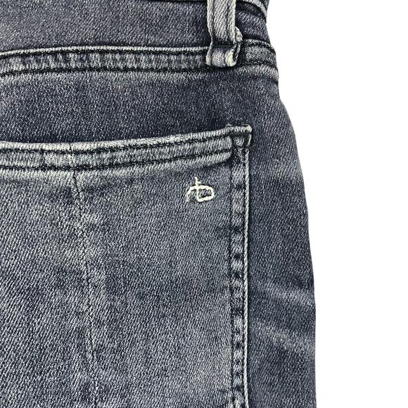 RAG & BONE Nina High-Rise Ankle Cigarette Jean in Grafton Light Black Size 27 - Picture 7 of 8